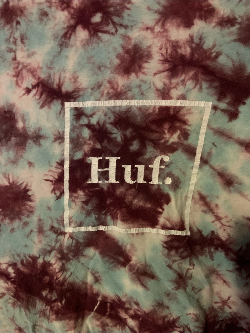 HUF Tie Dye T Shirt Size Medium